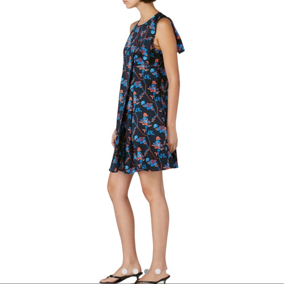 Thakoon Collection floral dress black daisy printed mini dress - Sz 4 - Picture 2 of 16